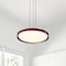 Nuvo Bandon, 20 Inch LED Pendant, Gray with Red Wrap, Acrylic Lens 62/3011 - alternate 5